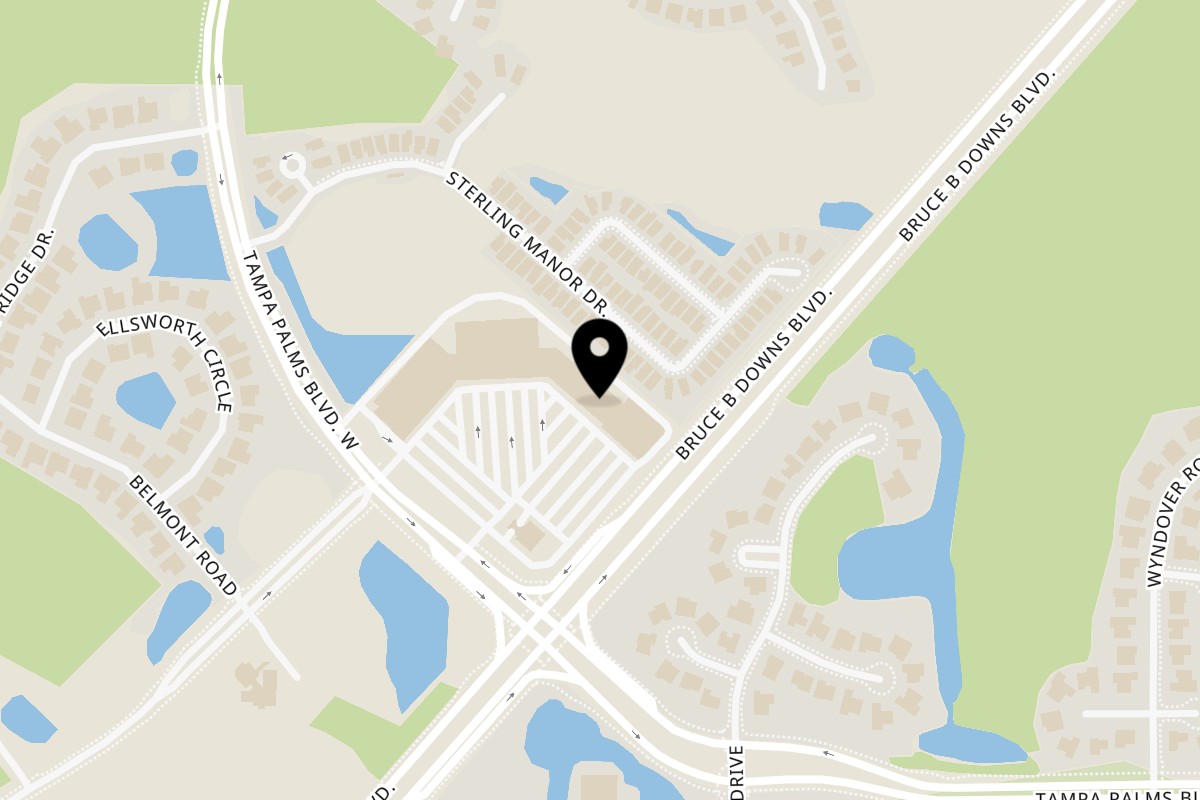 Map showing the location of Don Julio's Authentic Mexican Cuisine Tampa Palms on 16023 Tampa Palms Blvd W in Tampa